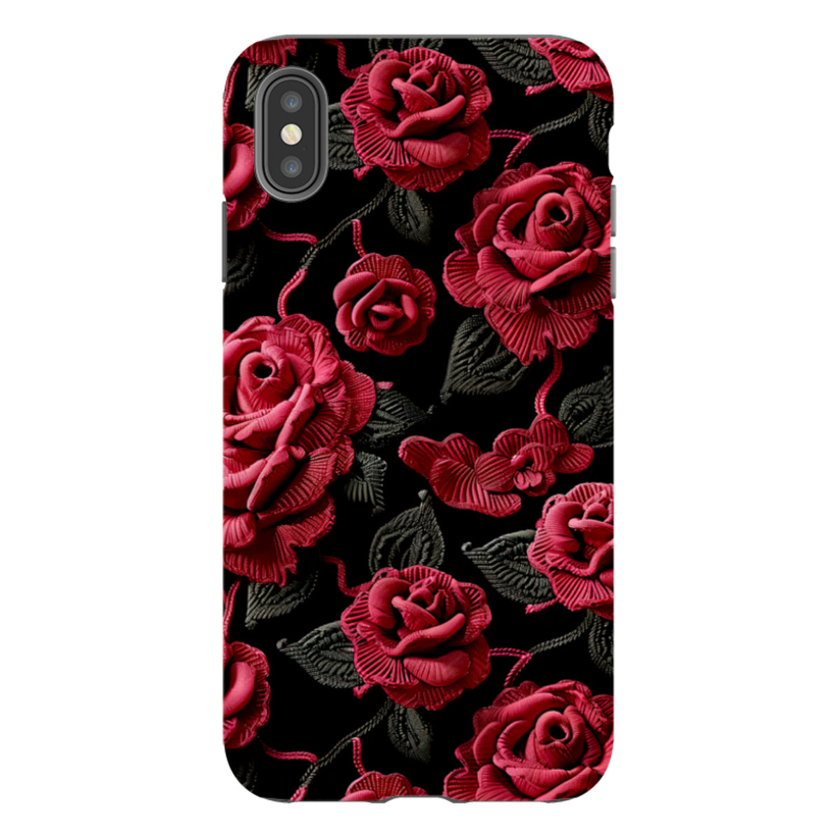 iPhone Tough Case - Dark Roses