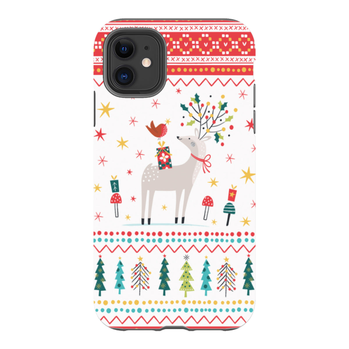 iPhone Tough Case - Deer and Robin By Ali Brookes