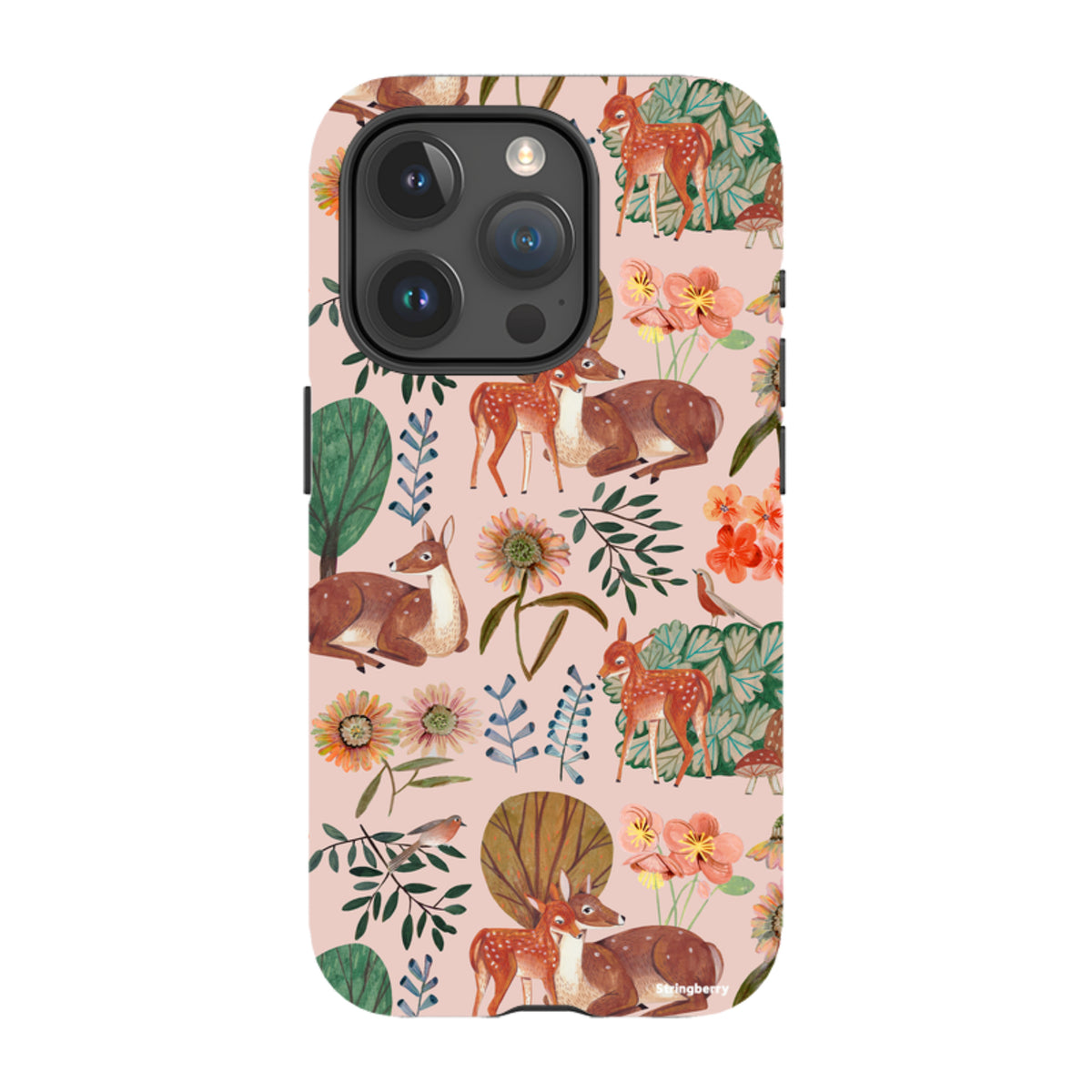 iPhone Tough Case - Deer Pattern By Caroline Bonne Muller