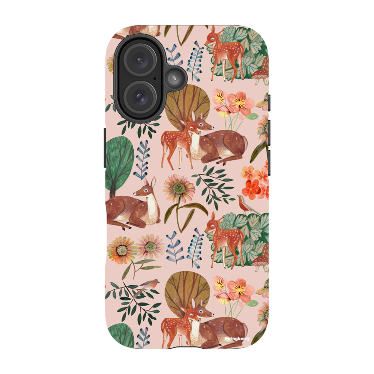 iPhone Tough Case - Deer Pattern By Caroline Bonne Muller