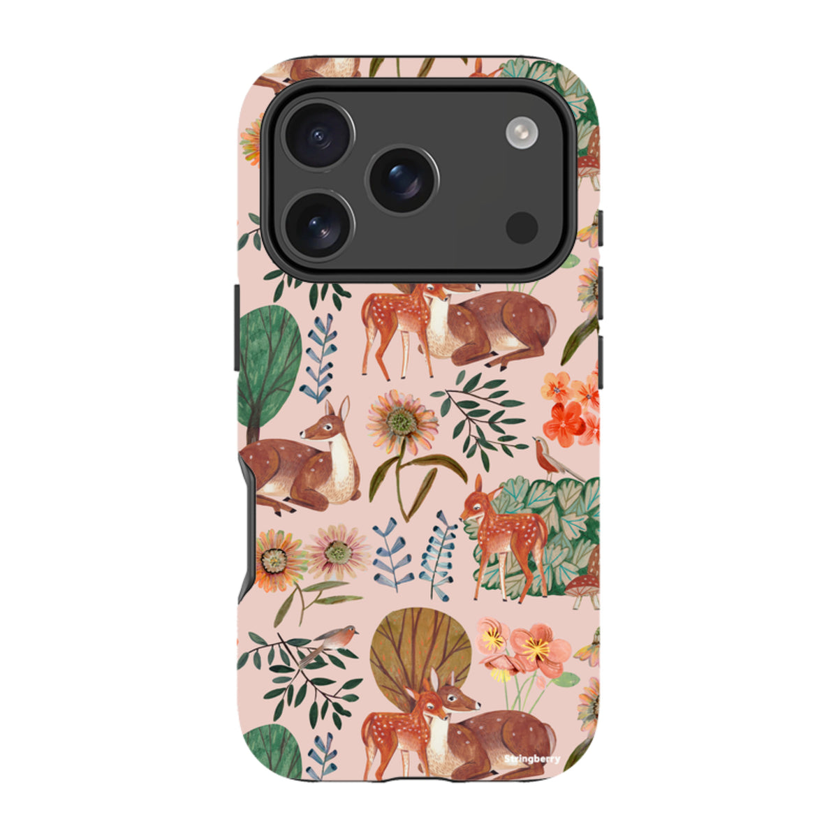 iPhone Tough Case - Deer Pattern By Caroline Bonne Muller