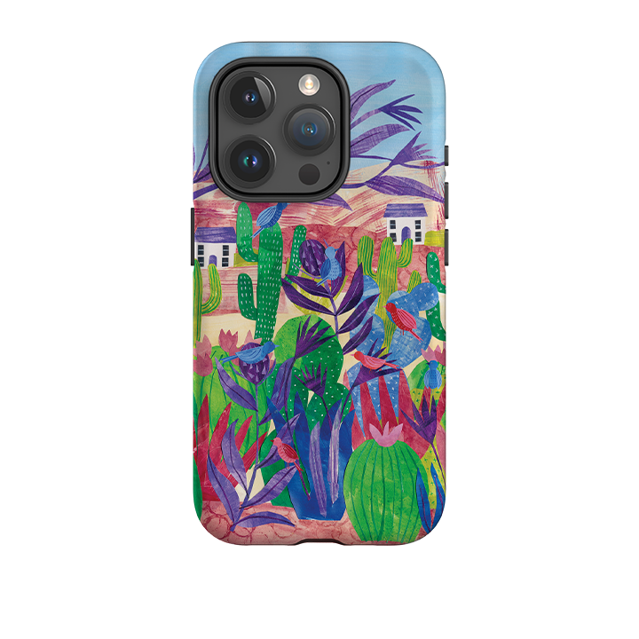 iPhone Tough Case - Desert Cactus By Tracey English