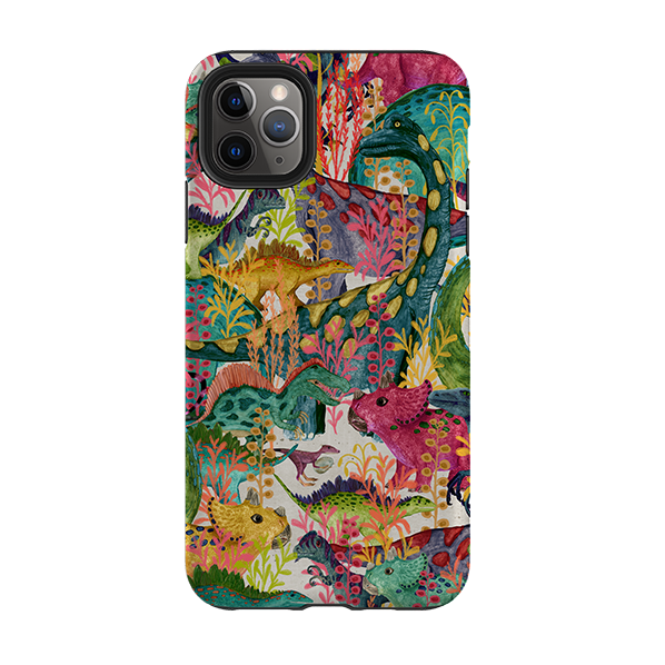 iPhone Tough Case - Dinosaur Jamboree By Katherine Quinn