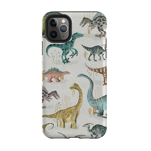 iPhone Tough Case - Dinosaur Pastel By Katherine Quinn