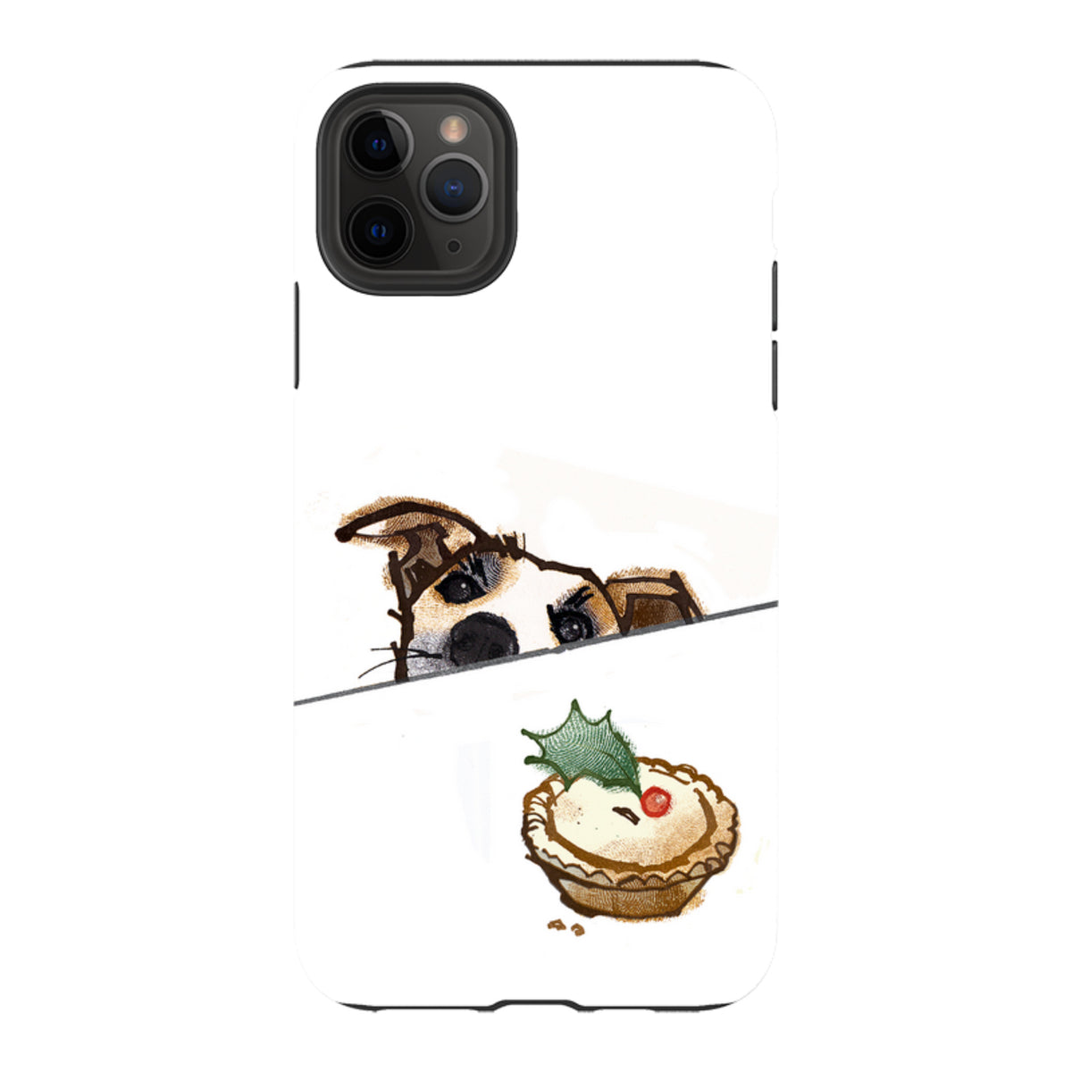 iPhone Tough Case - Dog And Holly By Liane Payne