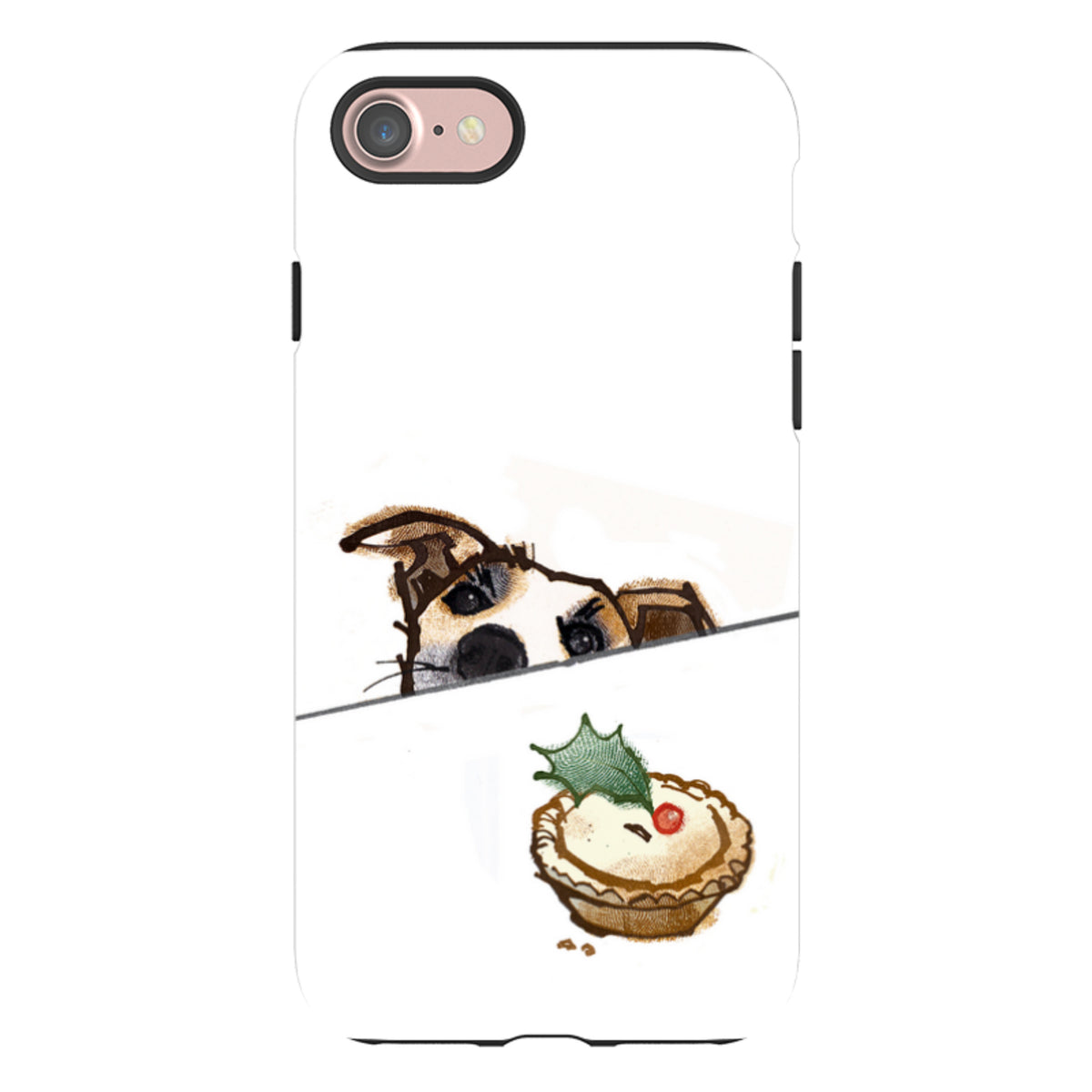 iPhone Tough Case - Dog And Holly By Liane Payne