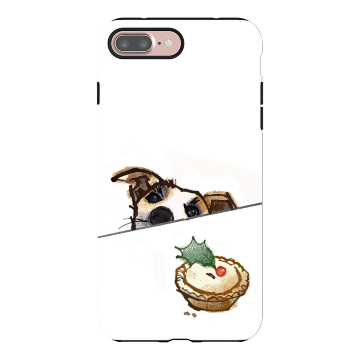iPhone Tough Case - Dog And Holly By Liane Payne