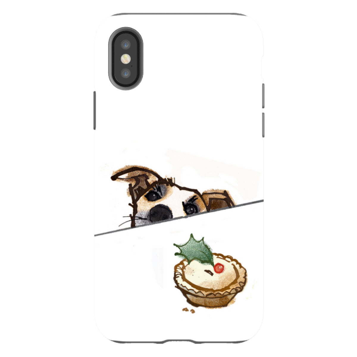 iPhone Tough Case - Dog And Holly By Liane Payne