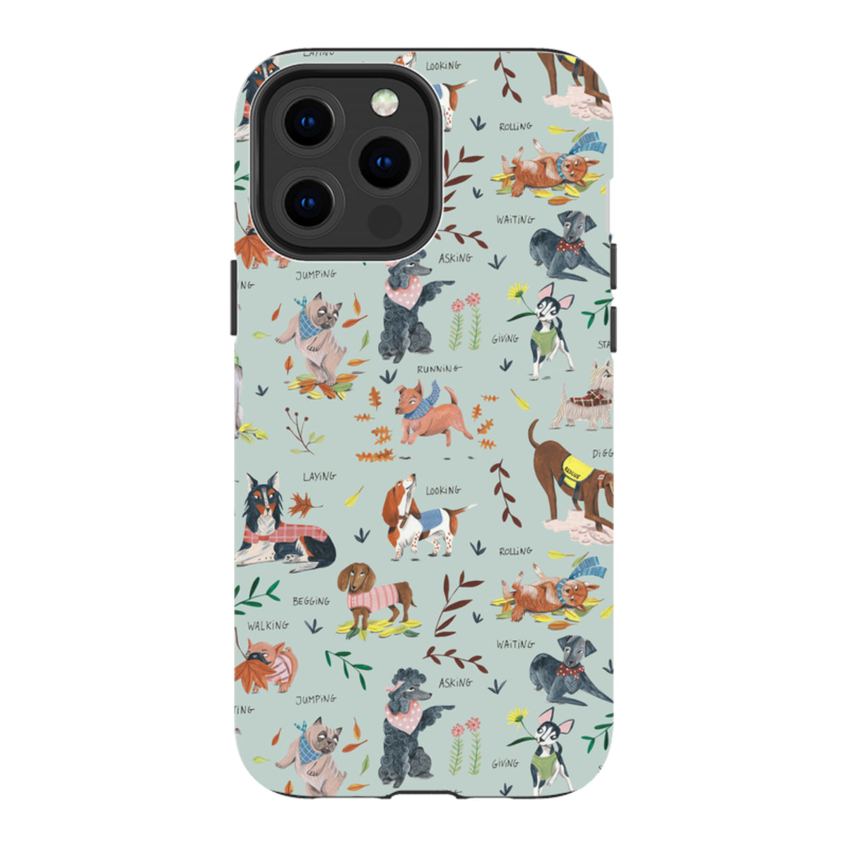 iPhone Tough Case - Dog Pattern II By Caroline Bonne Muller