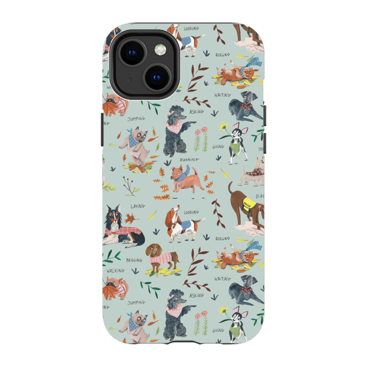 iPhone Tough Case - Dog Pattern II By Caroline Bonne Muller