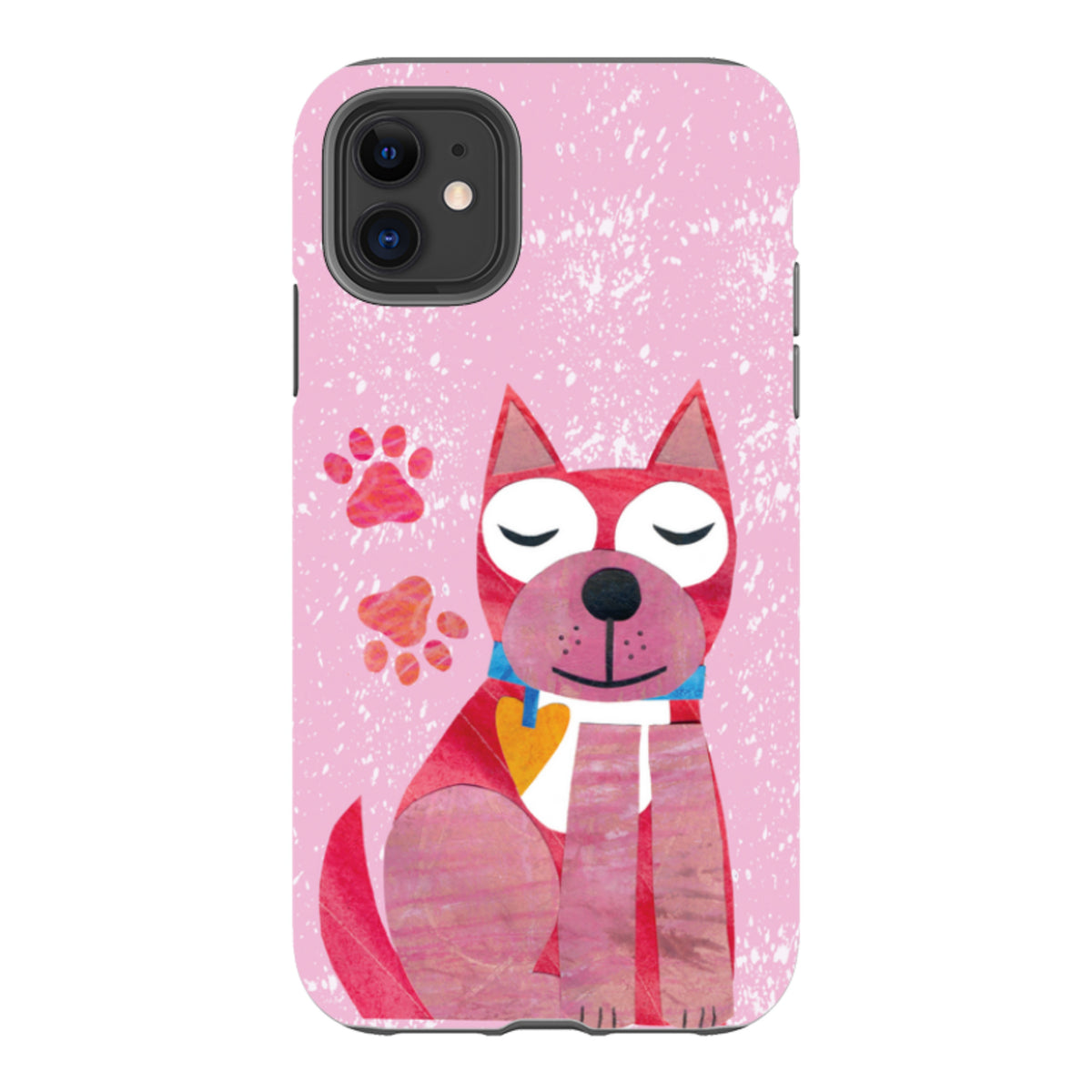 iPhone Tough Case - Dog With Heart By Tracey English