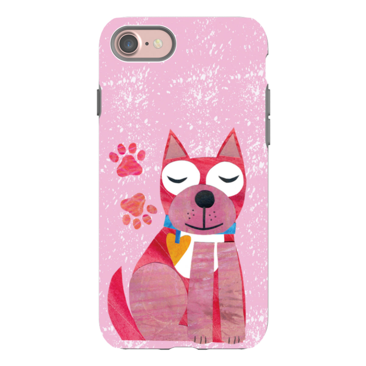 iPhone Tough Case - Dog With Heart By Tracey English