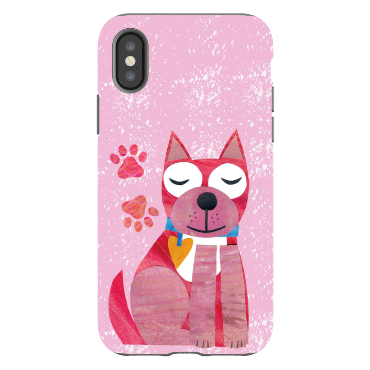 iPhone Tough Case - Dog With Heart By Tracey English