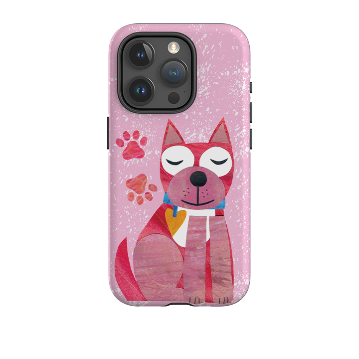 iPhone Tough Case - Dog With Heart By Tracey English