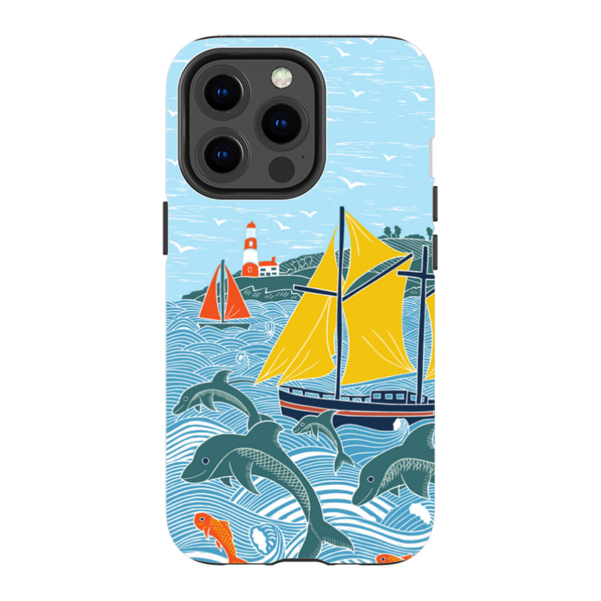 iPhone Tough Case - Dolphins By Kate Heiss