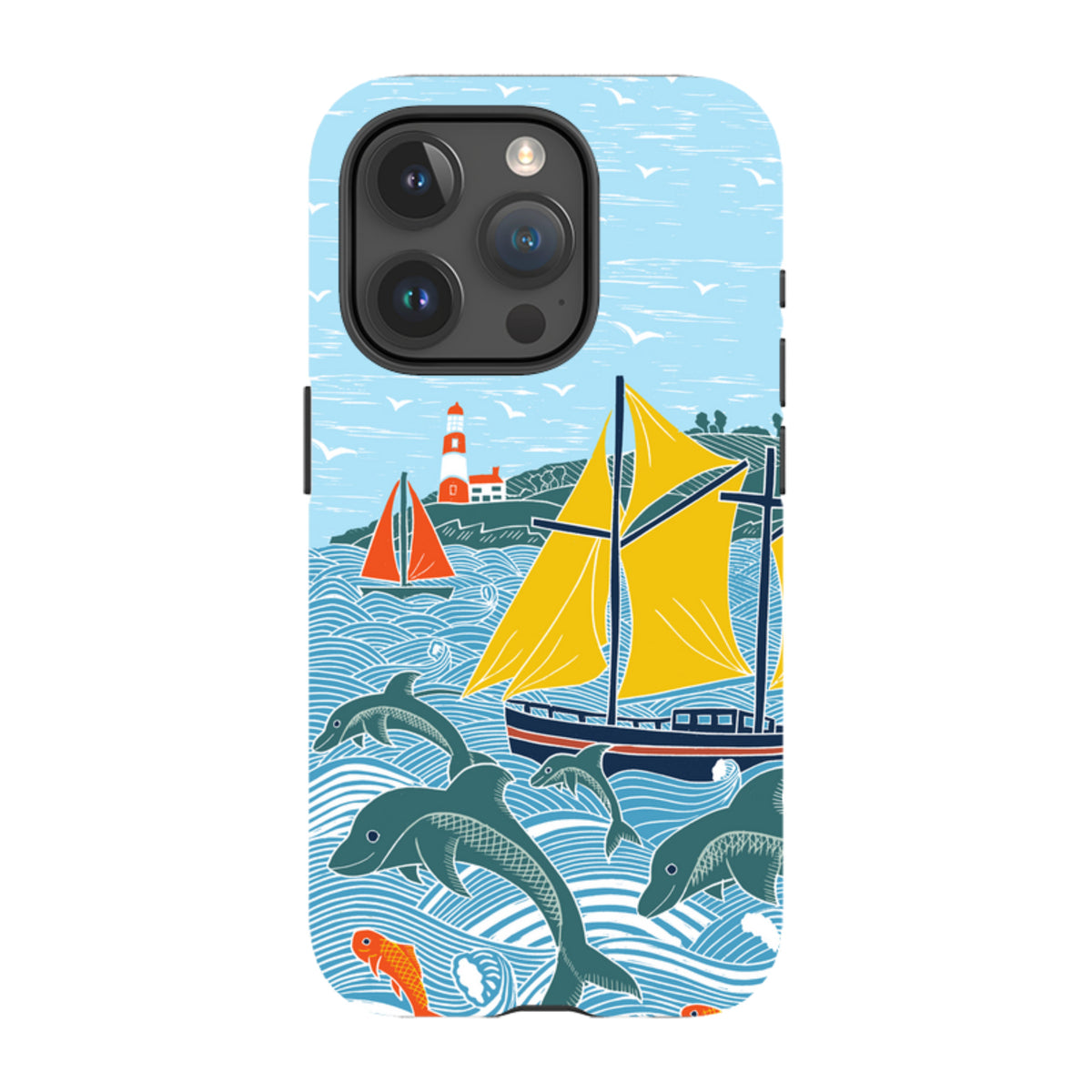 iPhone Tough Case - Dolphins By Kate Heiss