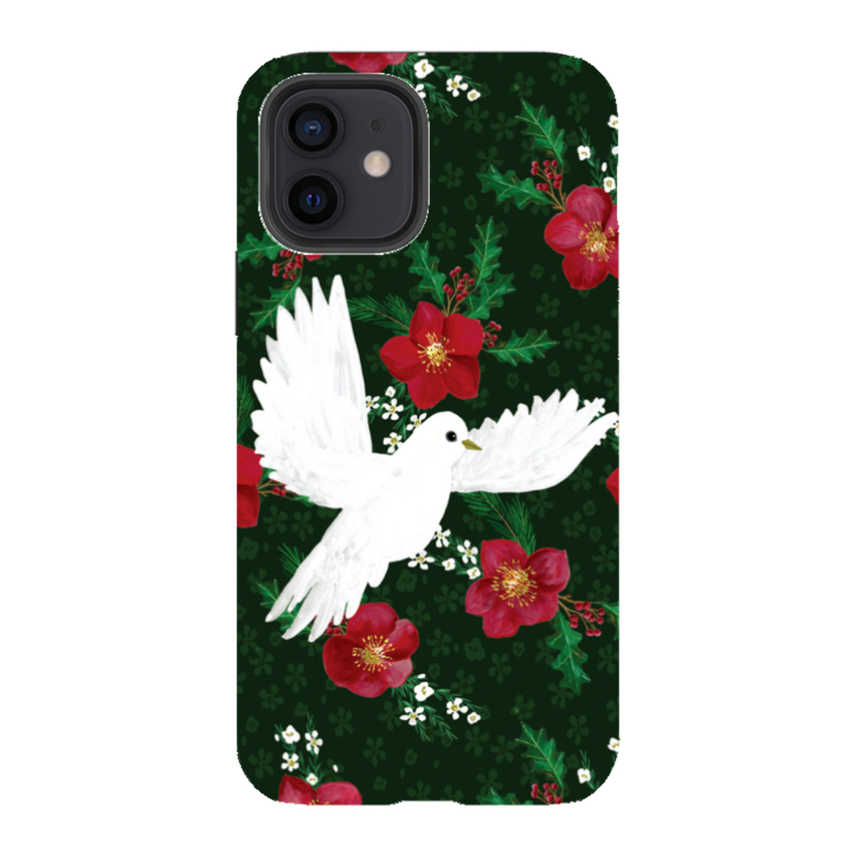 iPhone Tough Case - Dove and Floral By Abby Jacobs