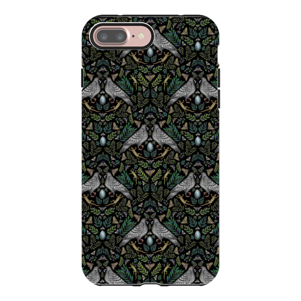 iPhone Tough Case - Dove Pattern By Catherine Rowe