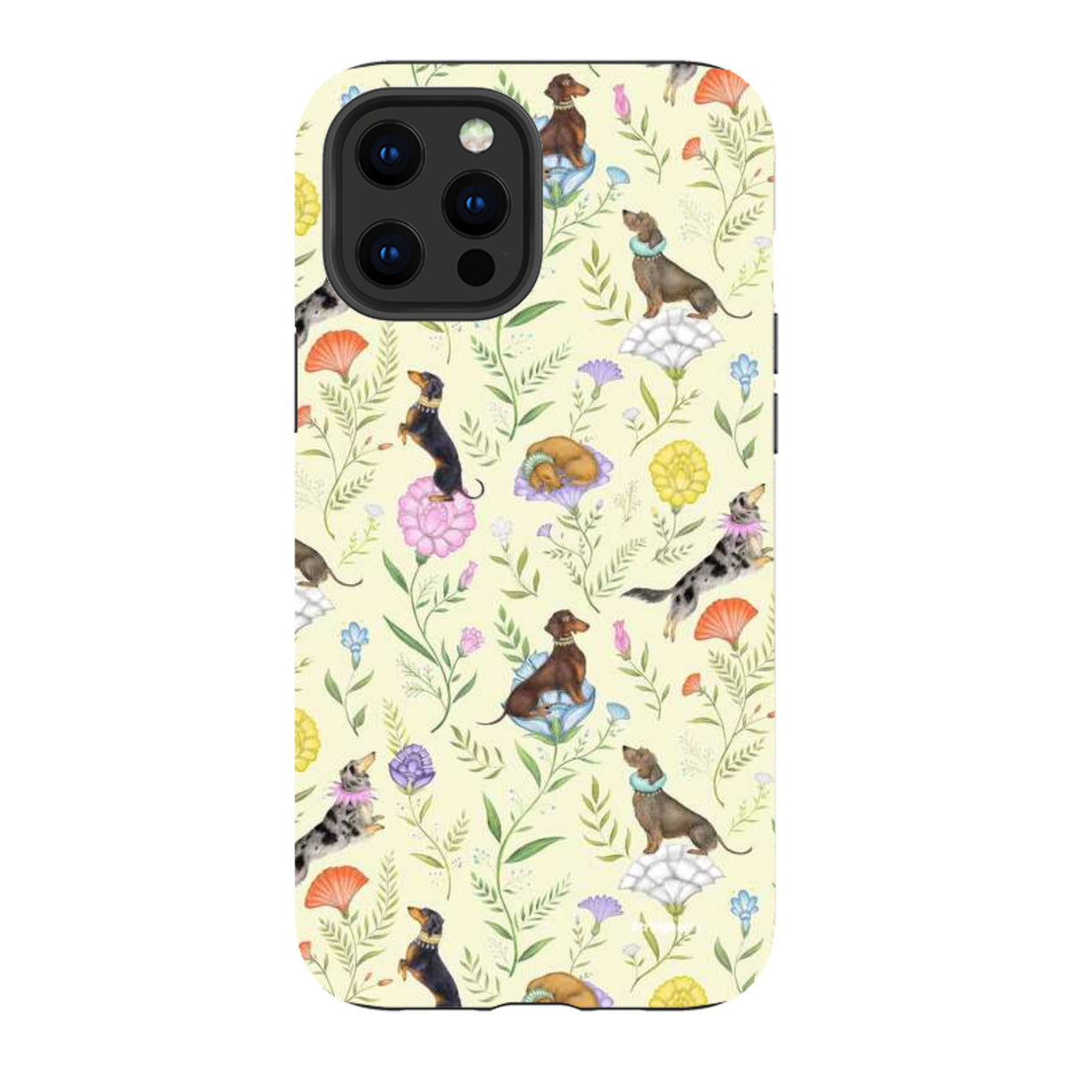 iPhone Tough Case - Doxy Day Afternoon Buttercream By Catherine Rowe