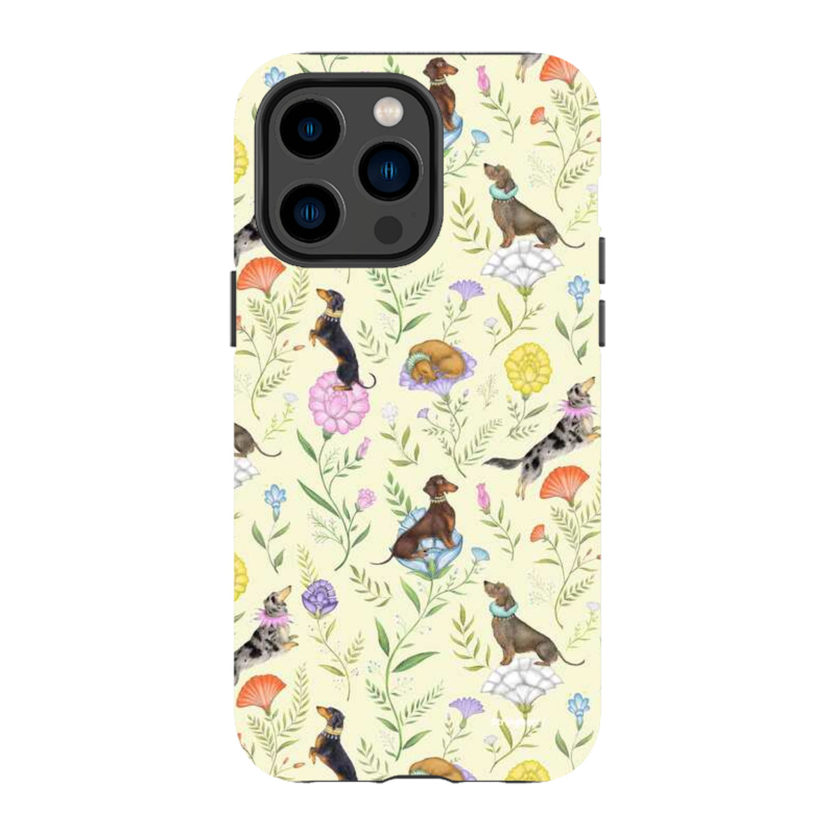 iPhone Tough Case - Doxy Day Afternoon Buttercream By Catherine Rowe