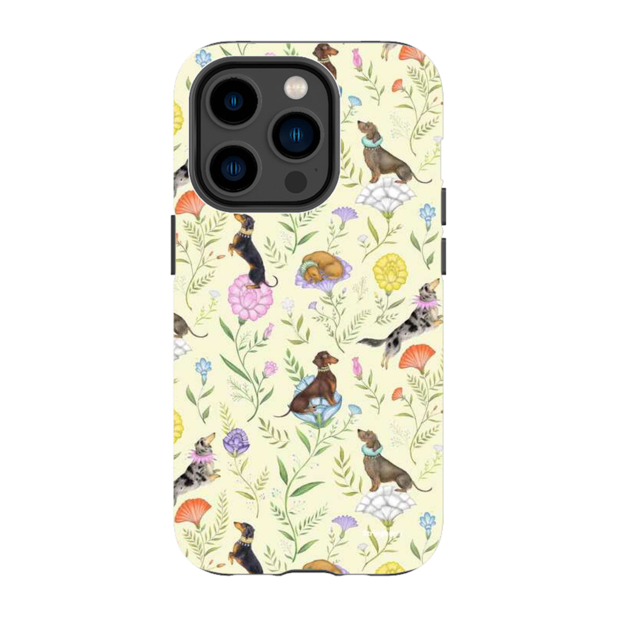 iPhone Tough Case - Doxy Day Afternoon Buttercream By Catherine Rowe