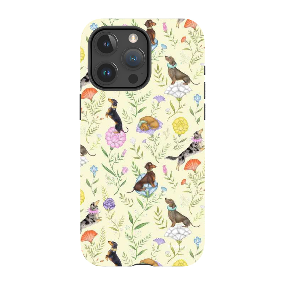 iPhone Tough Case - Doxy Day Afternoon Buttercream By Catherine Rowe