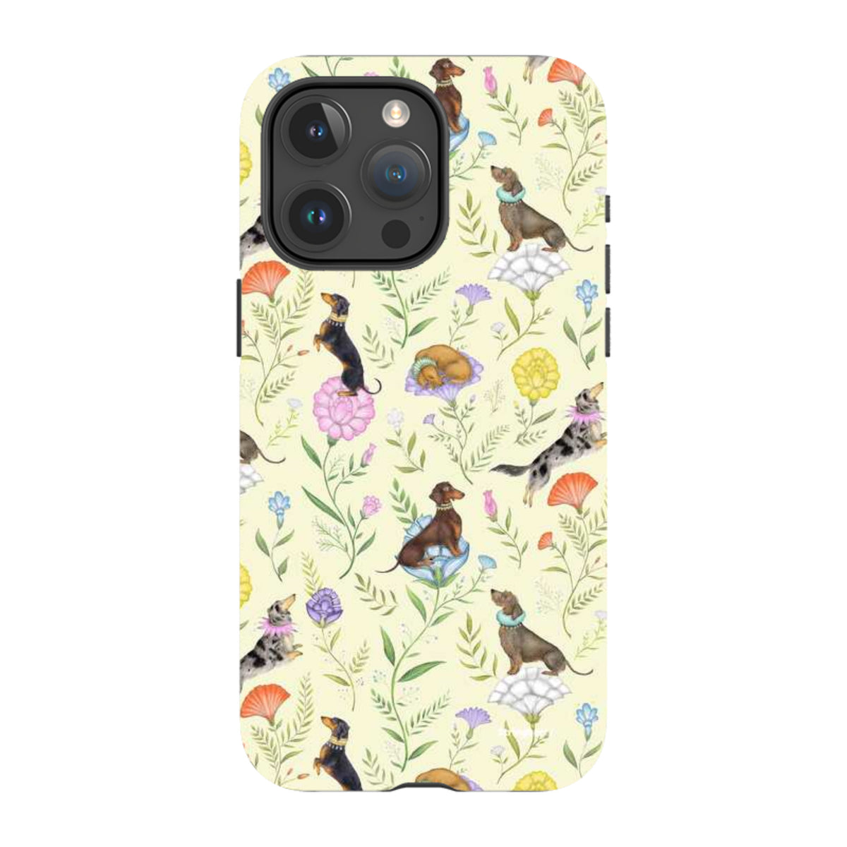 iPhone Tough Case - Doxy Day Afternoon Buttercream By Catherine Rowe
