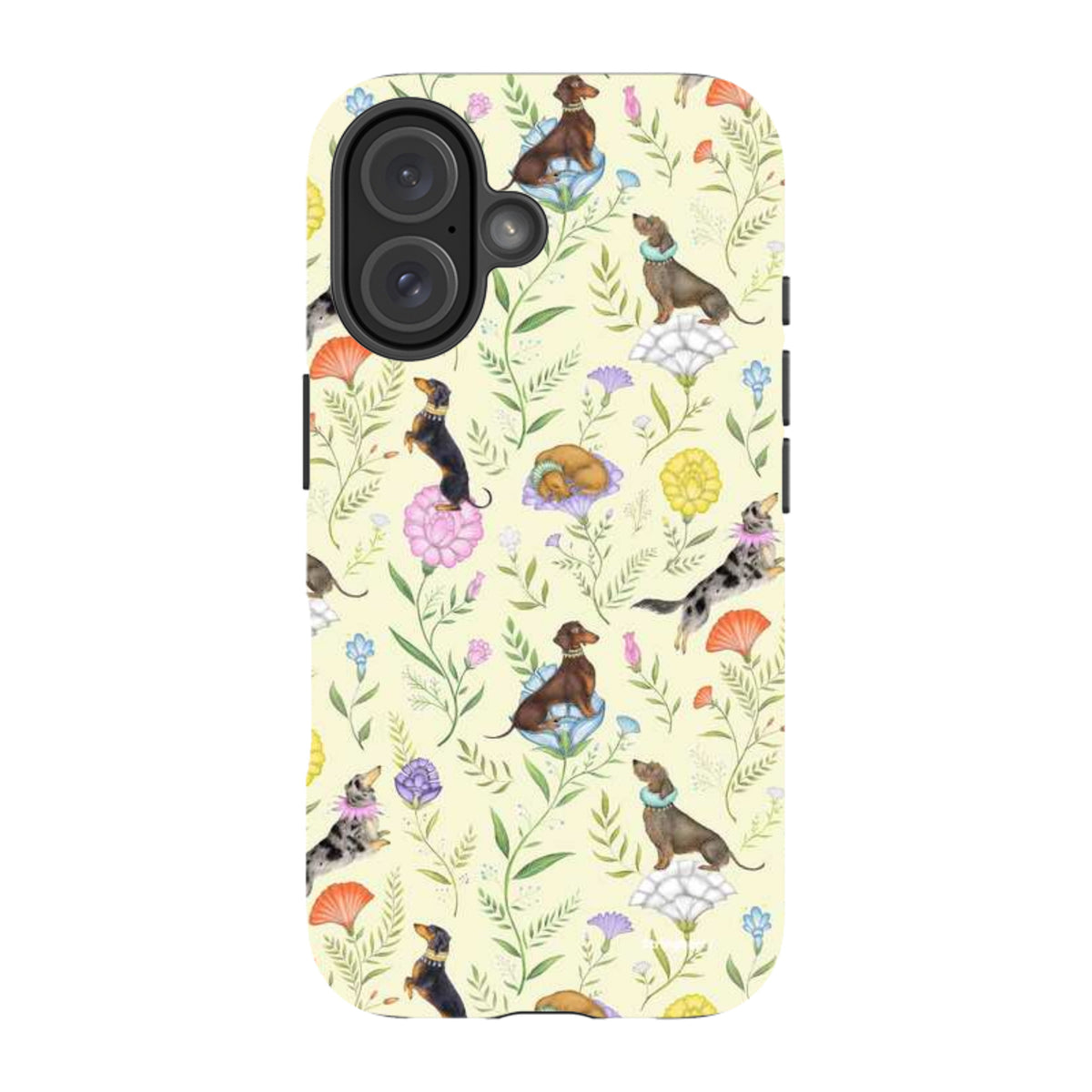 iPhone Tough Case - Doxy Day Afternoon Buttercream By Catherine Rowe