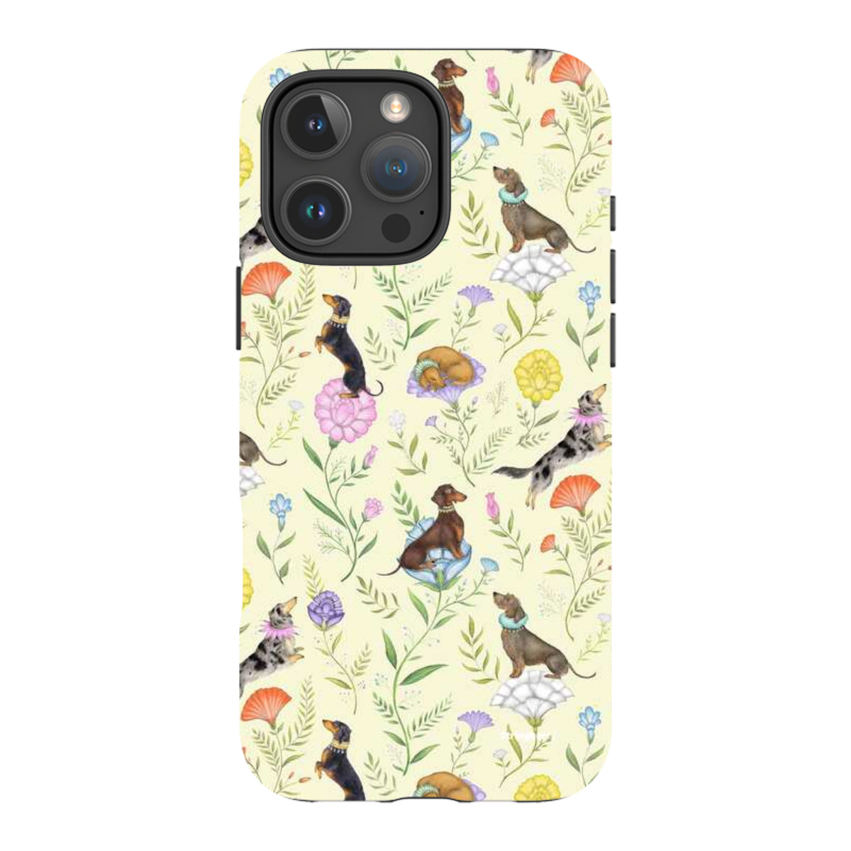 iPhone Tough Case - Doxy Day Afternoon Buttercream By Catherine Rowe