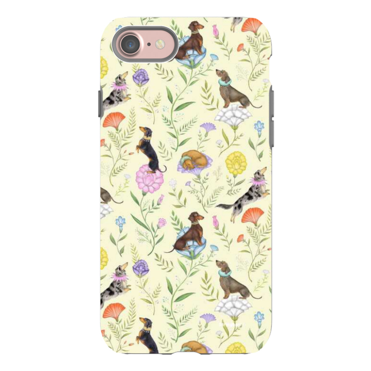iPhone Tough Case - Doxy Day Afternoon Buttercream By Catherine Rowe