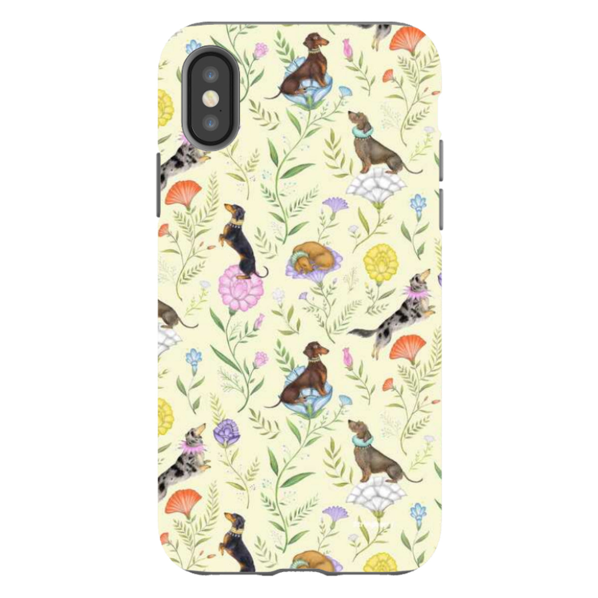 iPhone Tough Case - Doxy Day Afternoon Buttercream By Catherine Rowe
