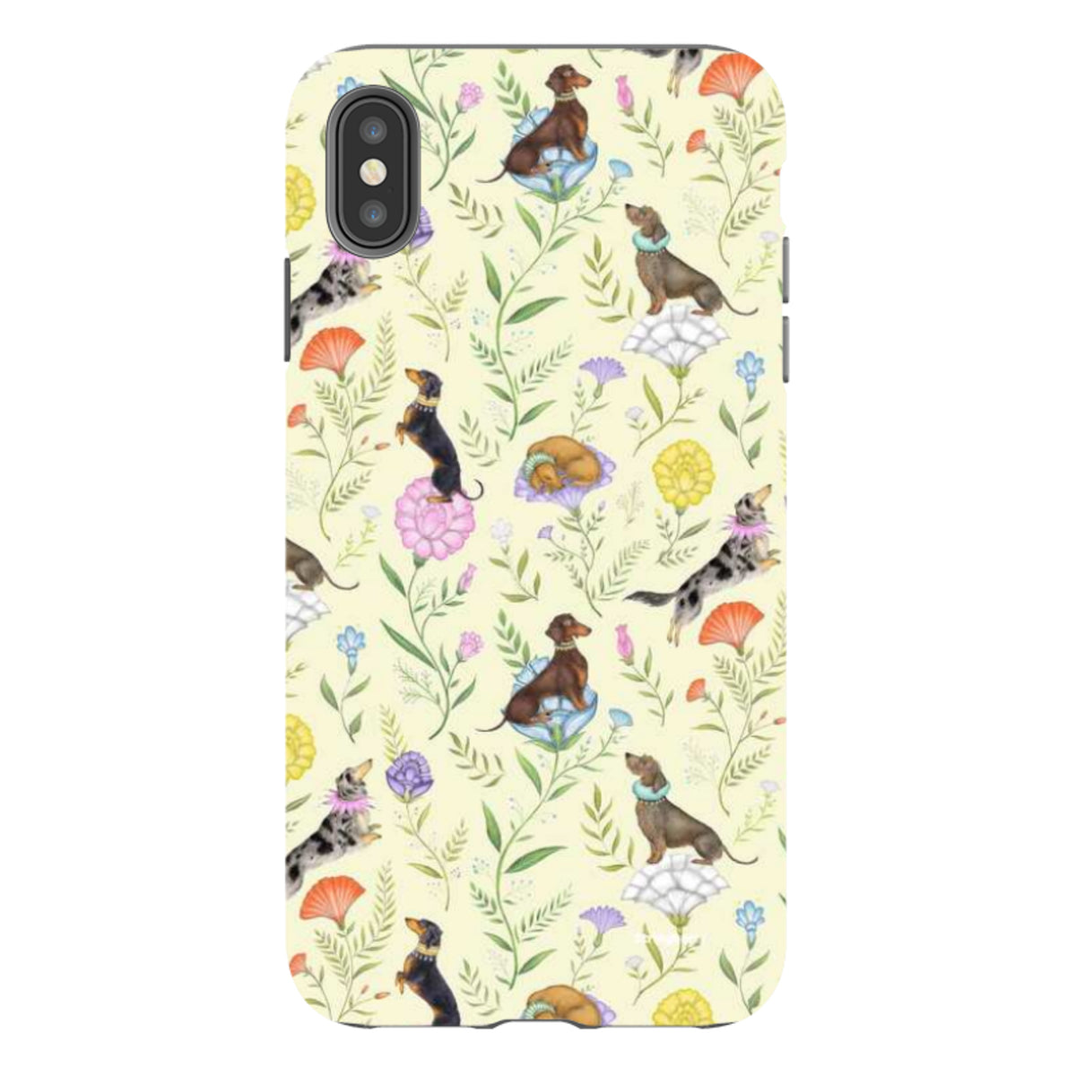 iPhone Tough Case - Doxy Day Afternoon Buttercream By Catherine Rowe