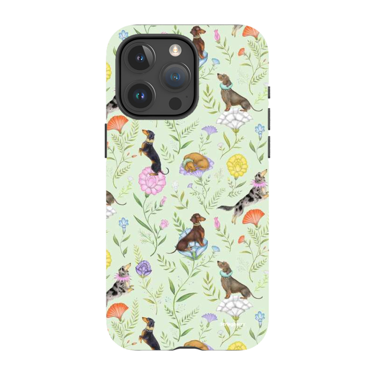 iPhone Tough Case - Doxy Day Afternoon Pistachio By Catherine Rowe
