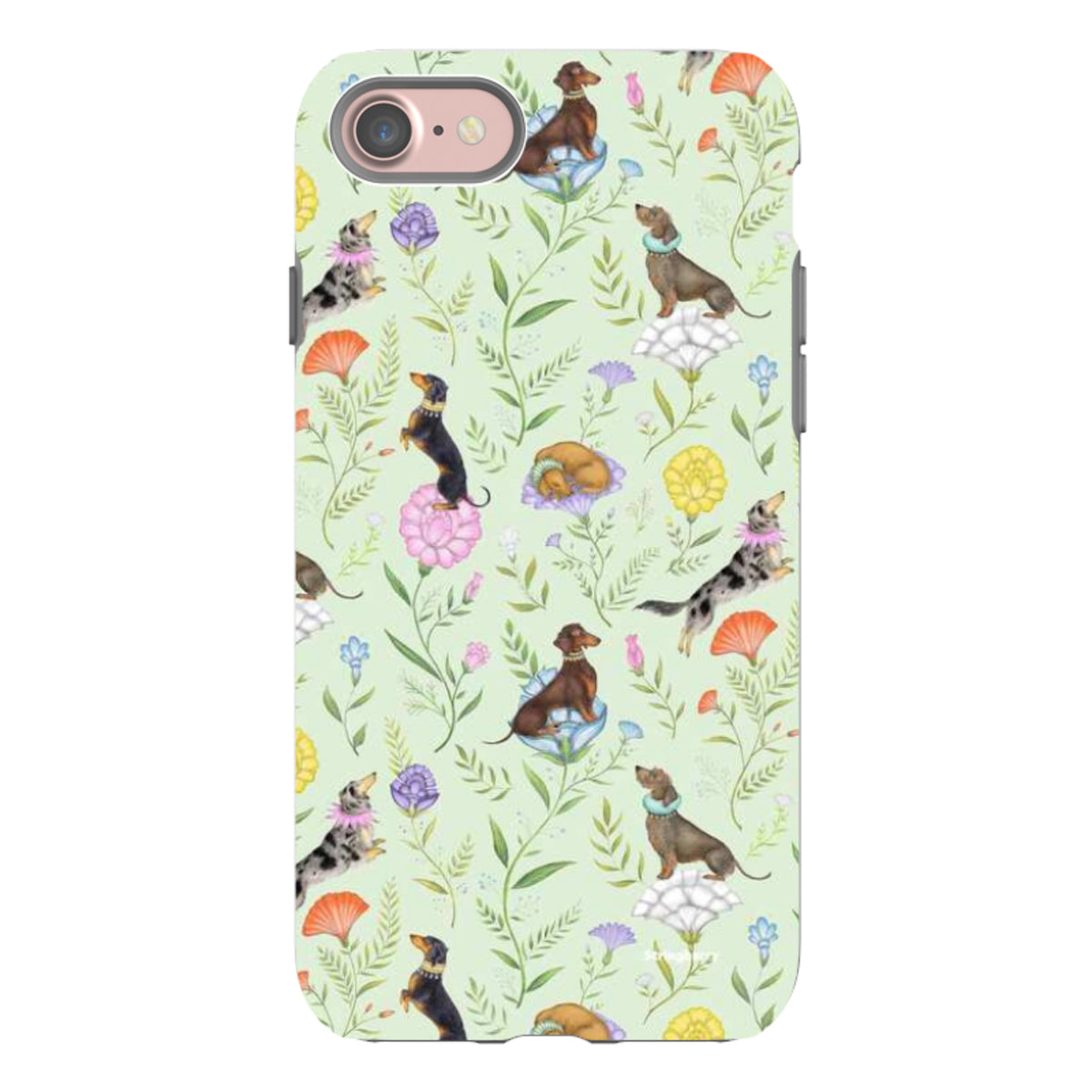 iPhone Tough Case - Doxy Day Afternoon Pistachio By Catherine Rowe