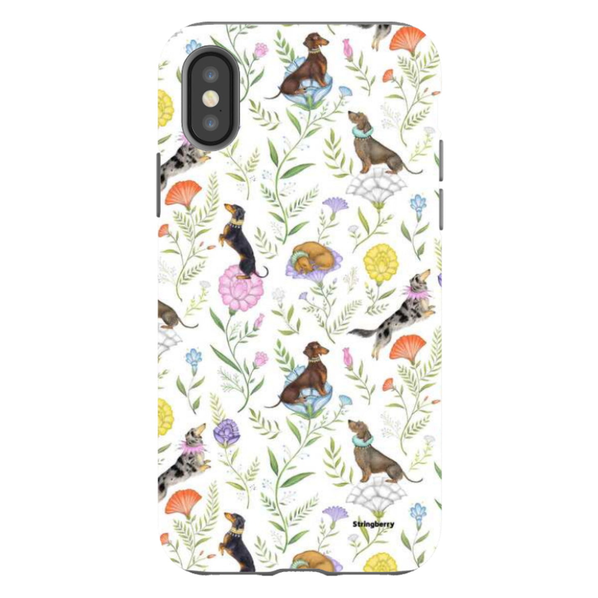 iPhone Tough Case - Doxy Day Afternoon White By Catherine Rowe
