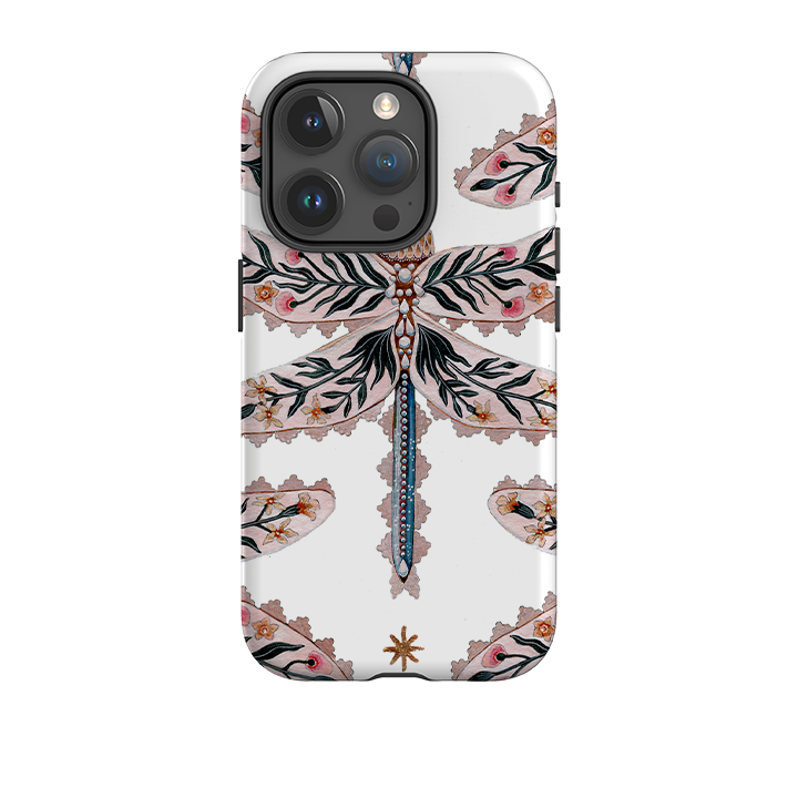 iPhone Tough Case - Dragonfly Pattern By Maria Matos