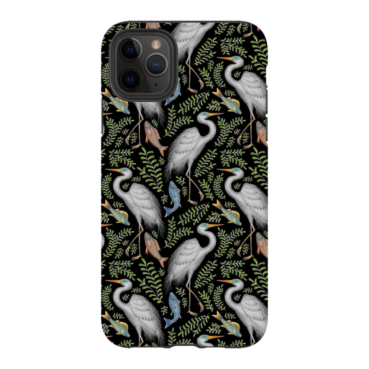 iPhone Tough Case - Egret Pattern By Catherine Rowe