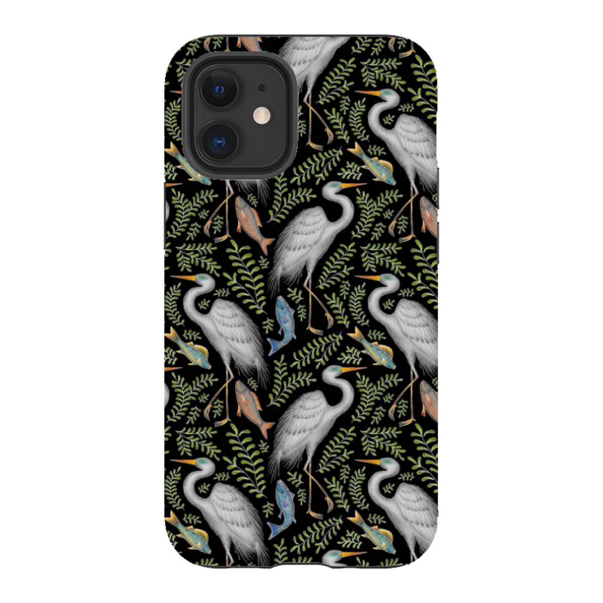 iPhone Tough Case - Egret Pattern By Catherine Rowe