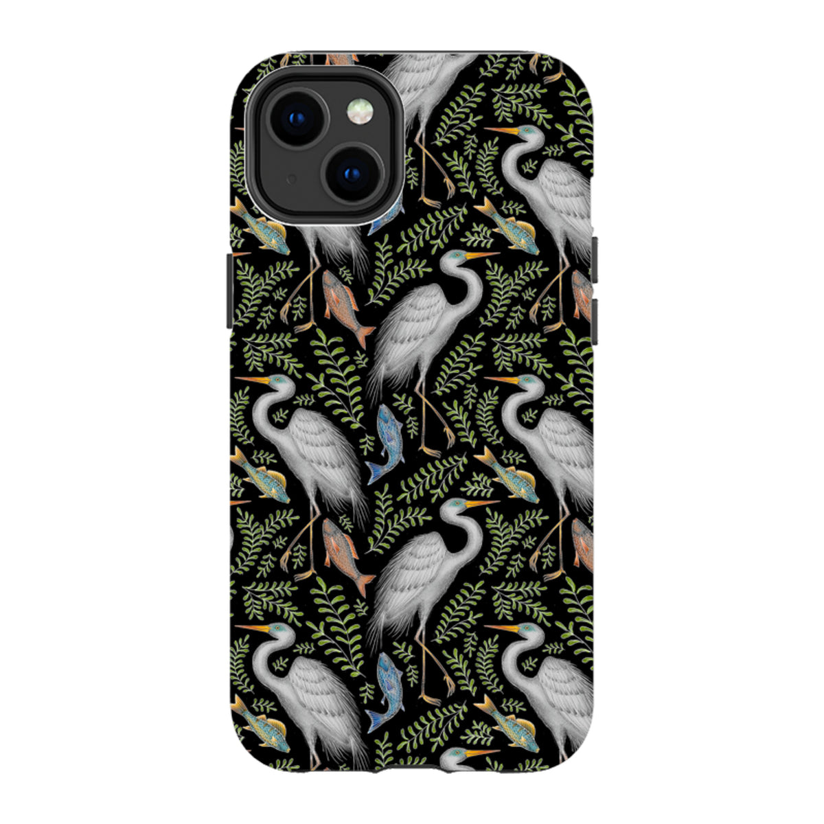 iPhone Tough Case - Egret Pattern By Catherine Rowe