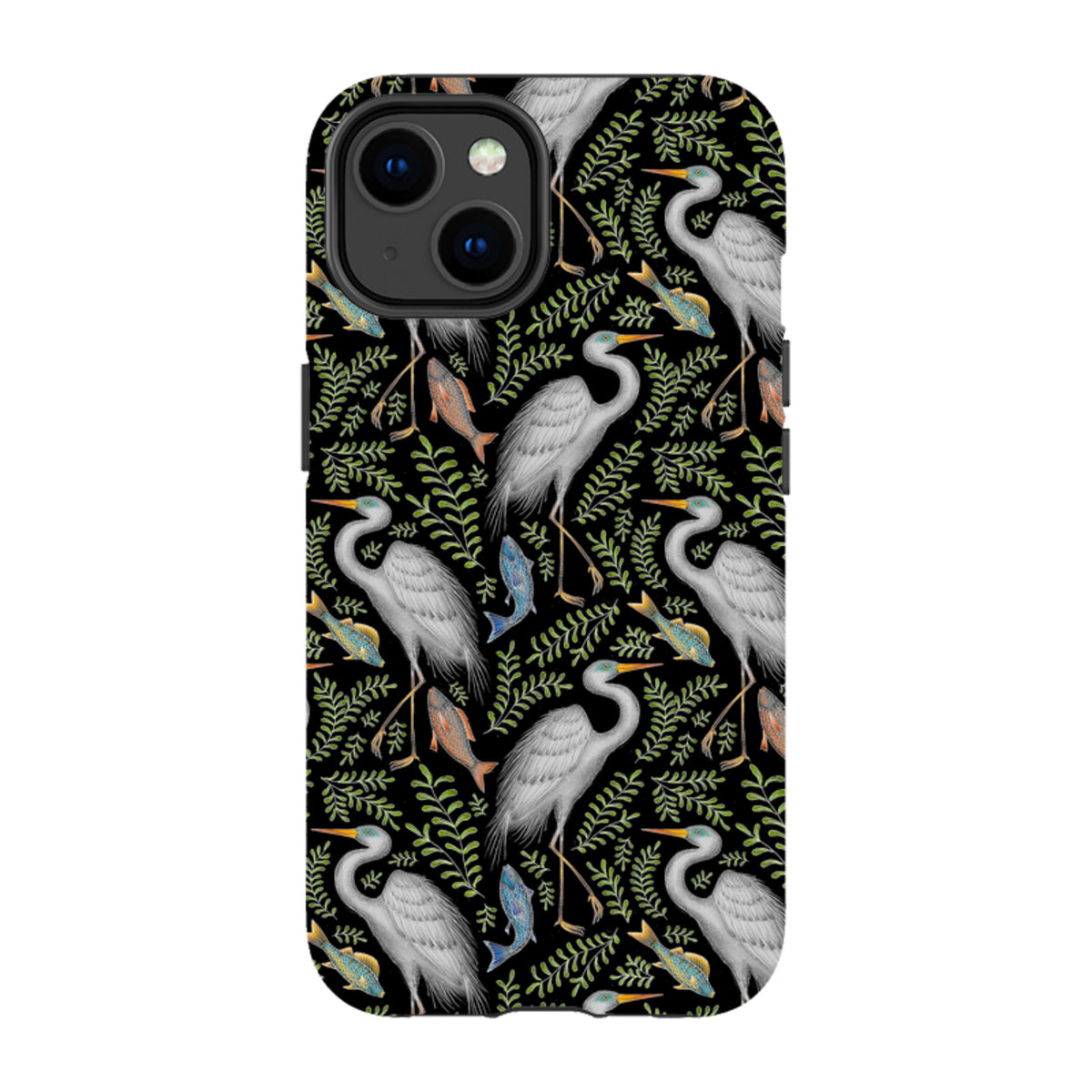 iPhone Tough Case - Egret Pattern By Catherine Rowe