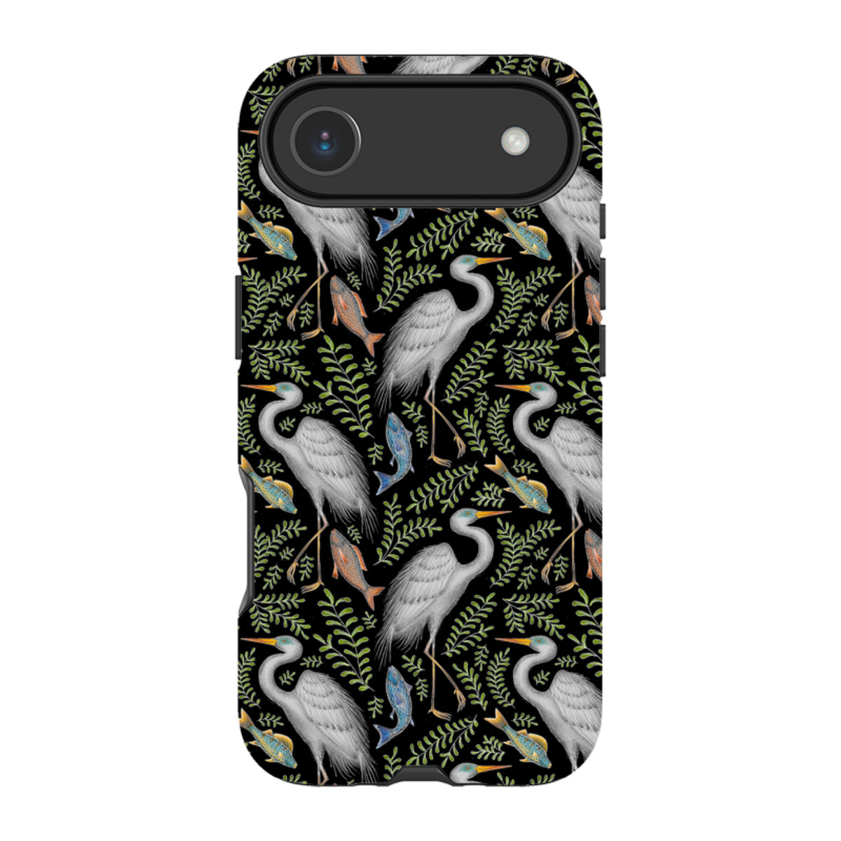 iPhone Tough Case - Egret Pattern By Catherine Rowe