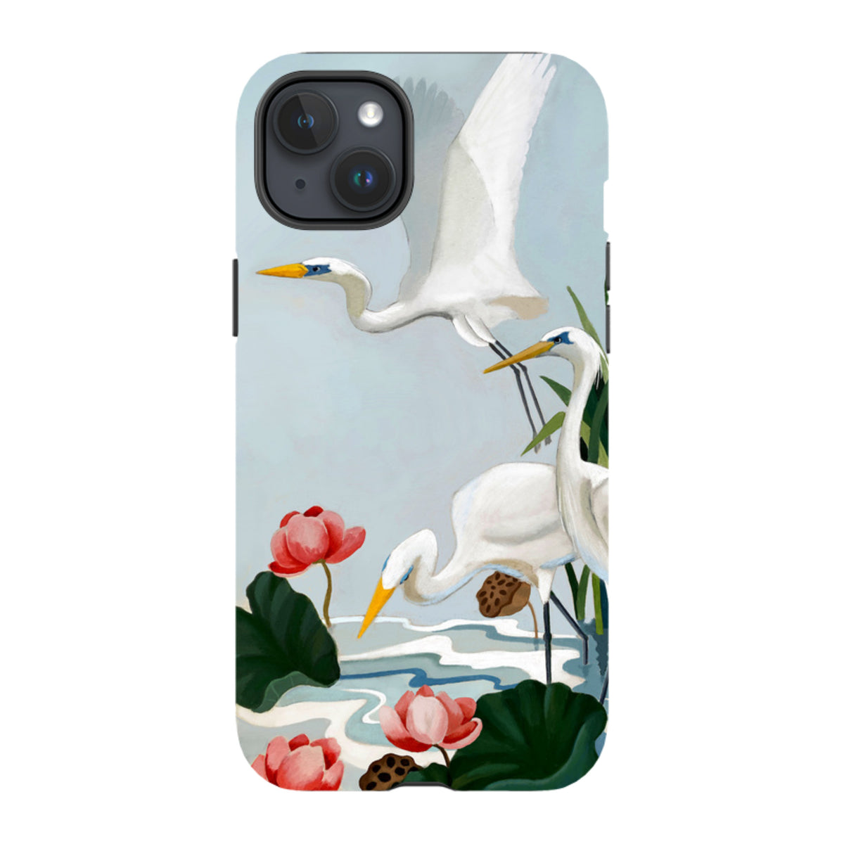 iPhone Tough Case - Egrets And Lillie's By Bex Parkin