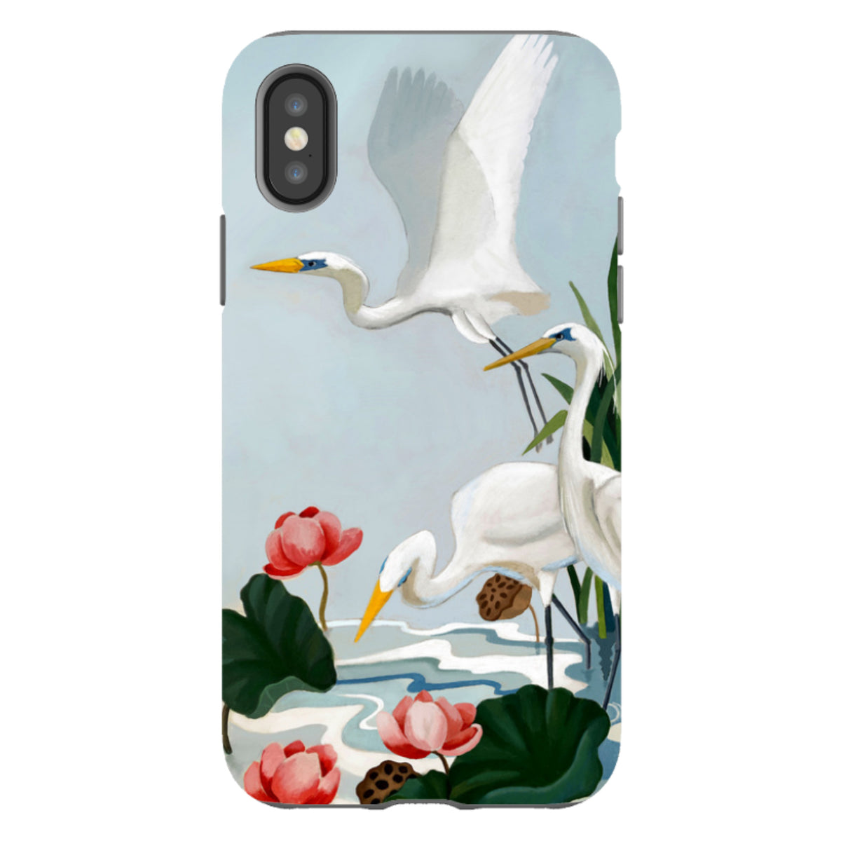 iPhone Tough Case - Egrets And Lillie's By Bex Parkin
