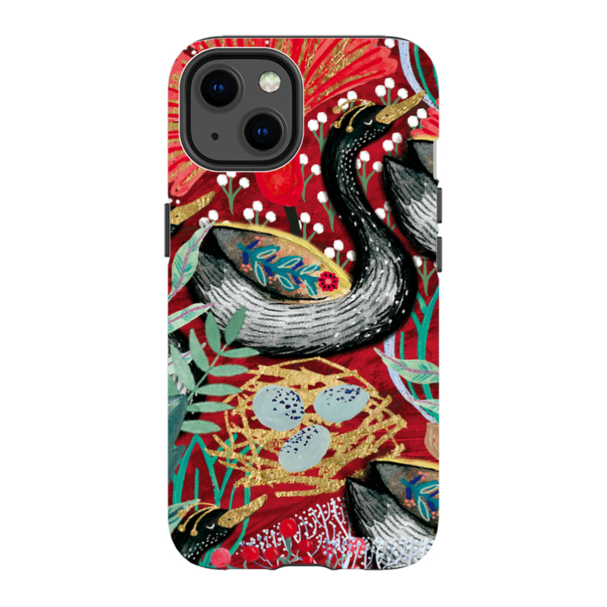 iPhone Tough Case - Eight Geese A Laying By Emma Frances Grant
