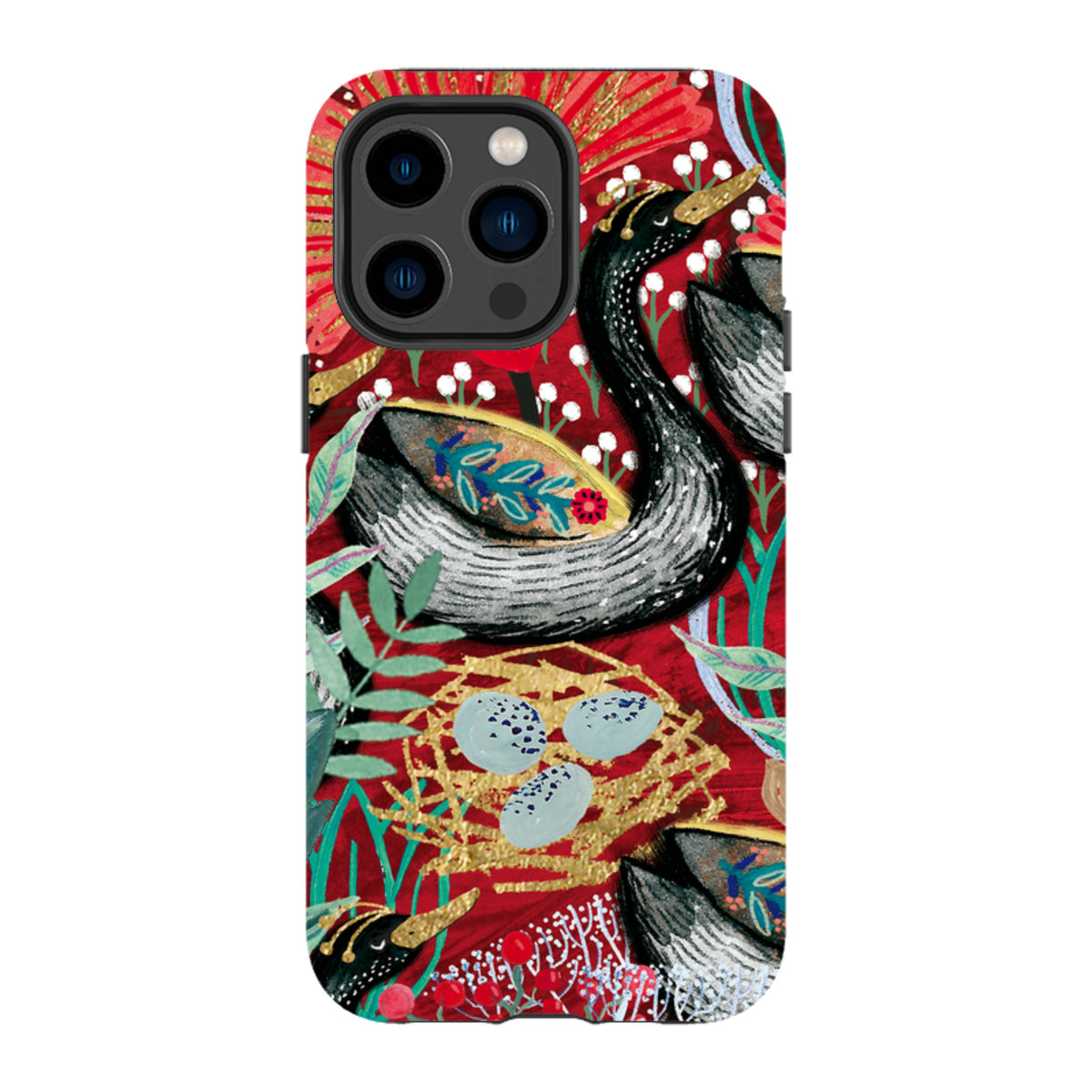 iPhone Tough Case - Eight Geese A Laying By Emma Frances Grant
