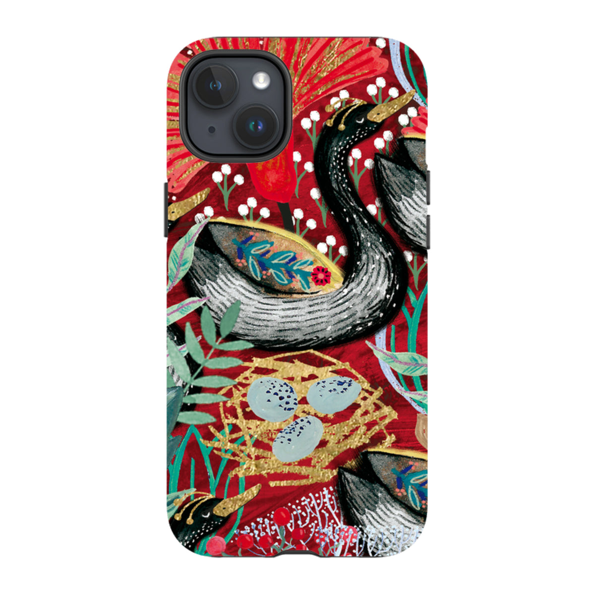 iPhone Tough Case - Eight Geese A Laying By Emma Frances Grant