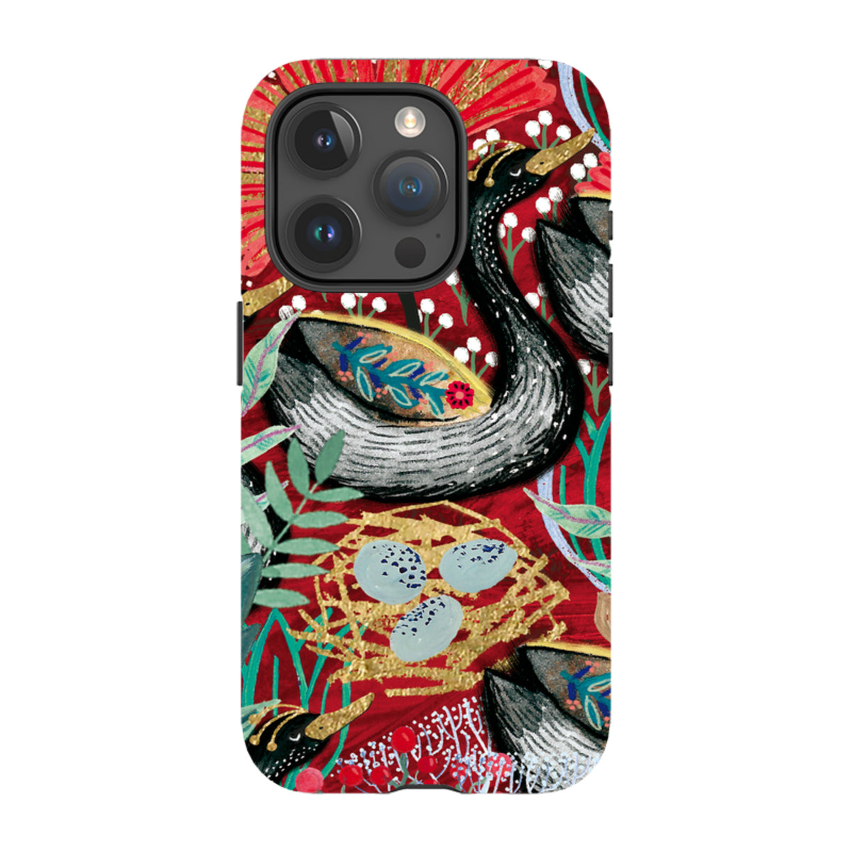 iPhone Tough Case - Eight Geese A Laying By Emma Frances Grant