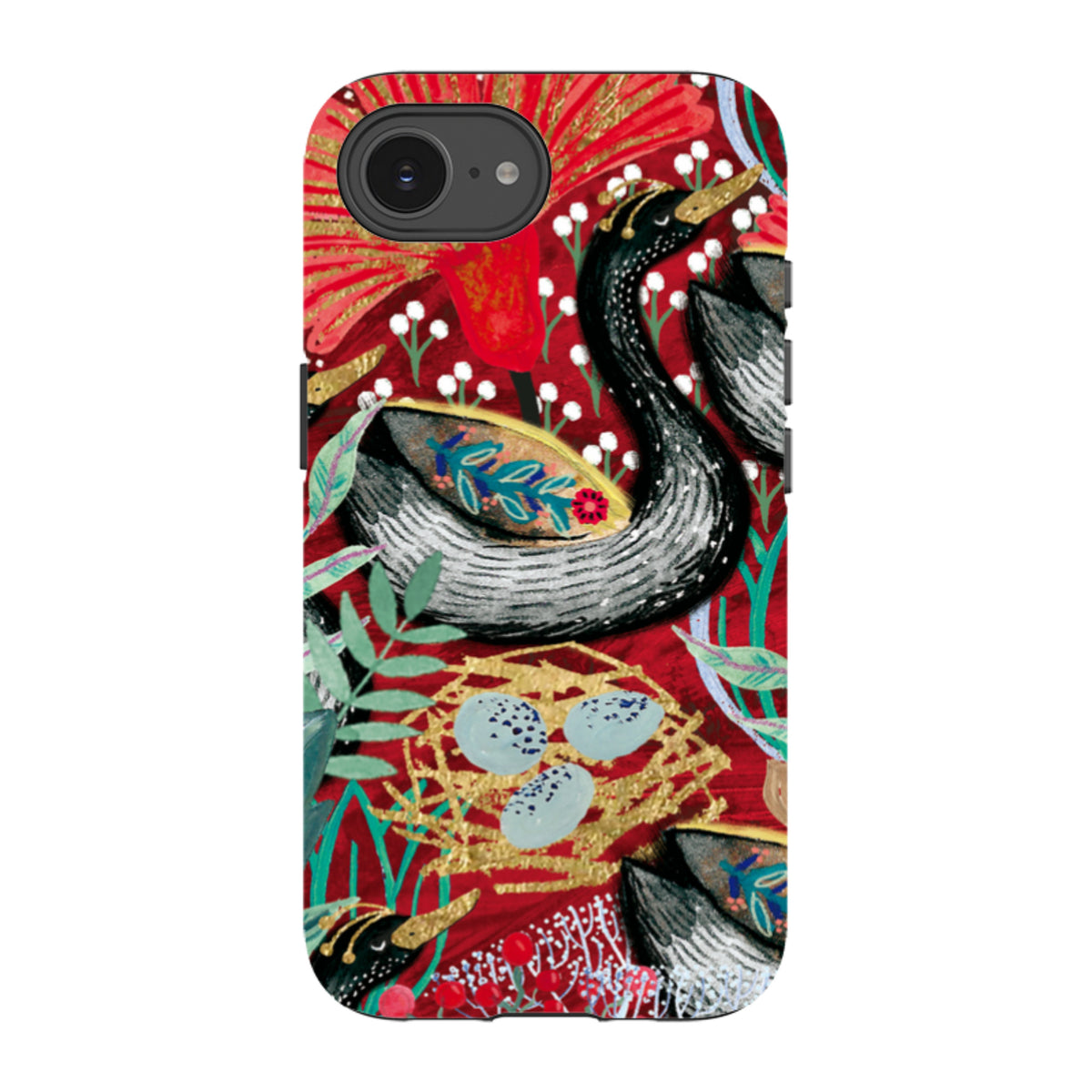 iPhone Tough Case - Eight Geese A Laying By Emma Frances Grant