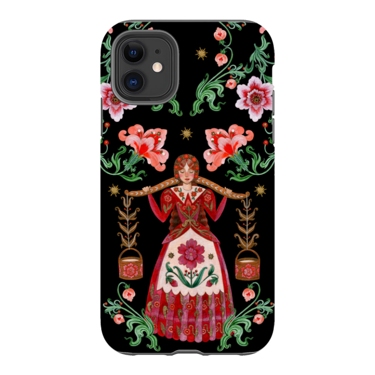 iPhone Tough  Case - Eight Maids A Milking By Maria Matos