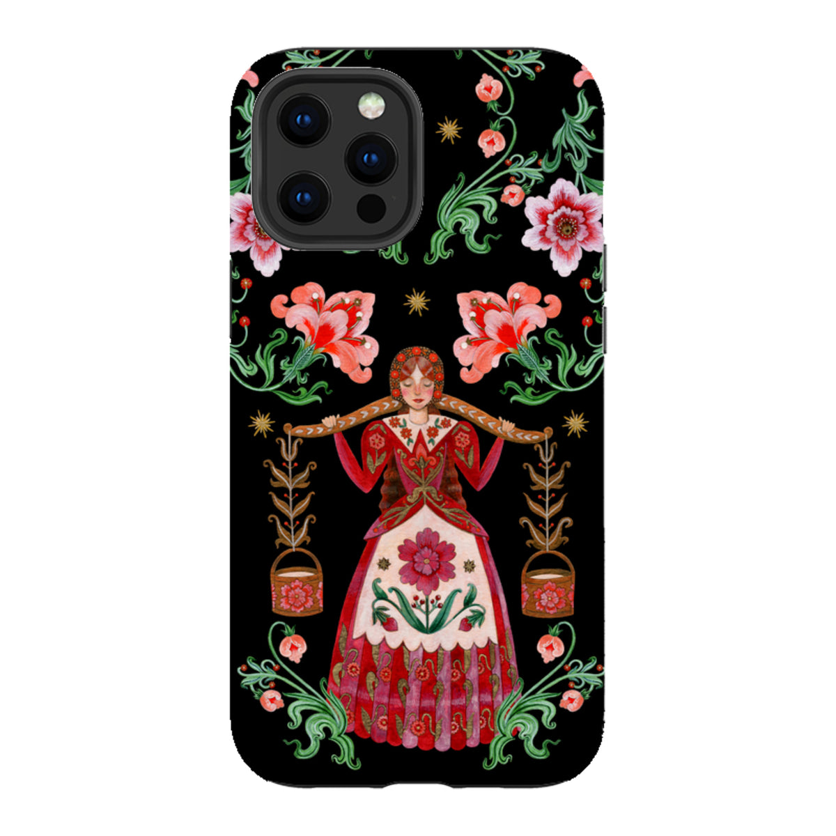 iPhone Tough  Case - Eight Maids A Milking By Maria Matos